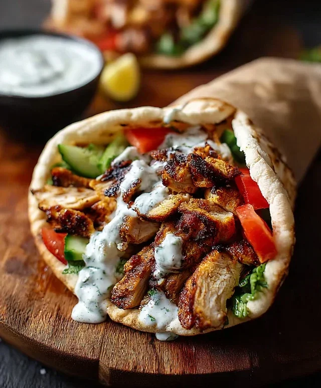 Chicken Shawarma with Garlic Sauce Recipe (Easy & Delicious)