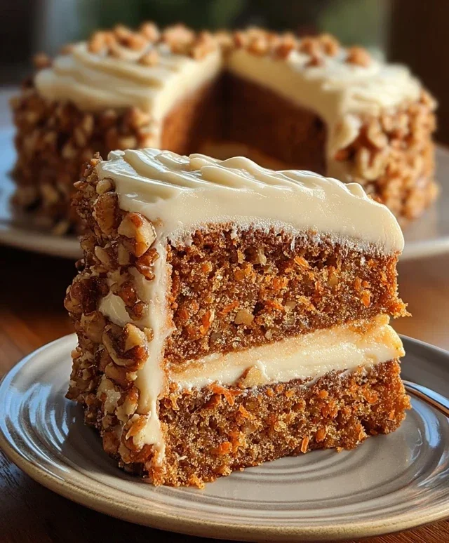 Honeybun Carrot Cake with Cheesecake Filling