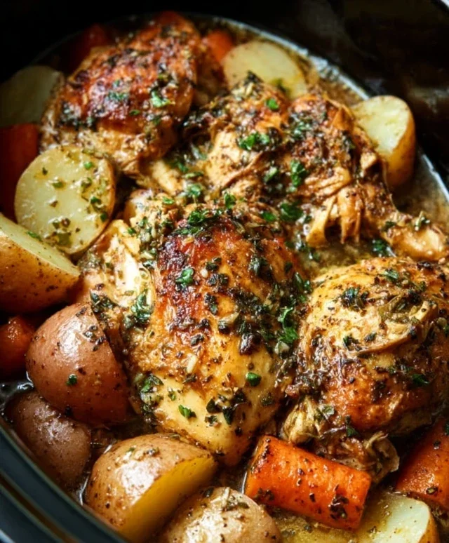 Garlic Butter Chicken Crockpot Recipe: 6-Hour Magic for Tender Bliss