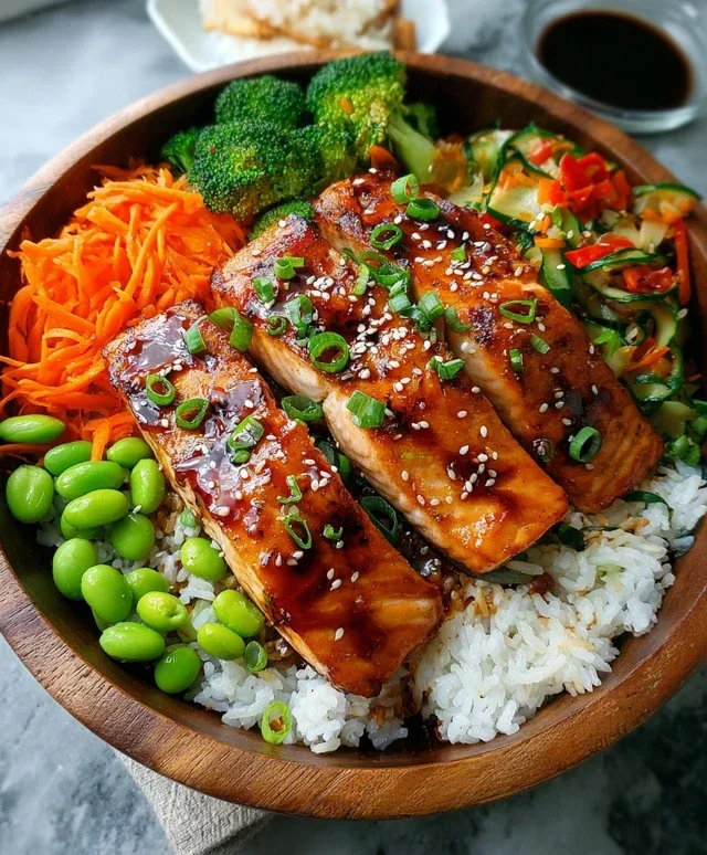 Meal Prep Teriyaki Salmon Rice Bowls
