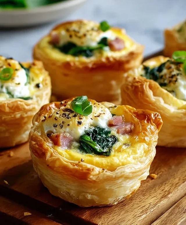 Savory Puff Pastry Cups