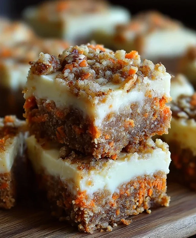 Irresistibly Indulgent Carrot Cake Cream Cheese Bars