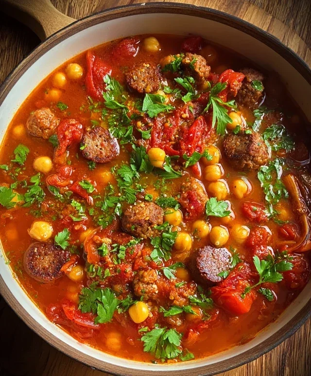 Beef Beef Chorizo Chickpea Stew