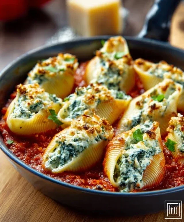 Spinach and Ricotta Stuffed Shells Recipe