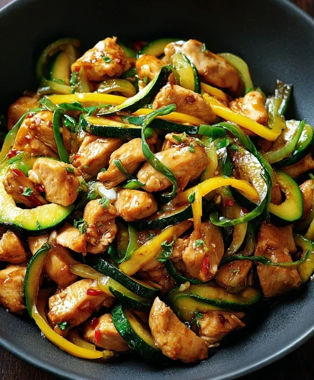 Chicken Zucchini Stir Fry