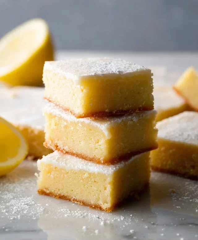 Easy Lemon Brownies Recipe