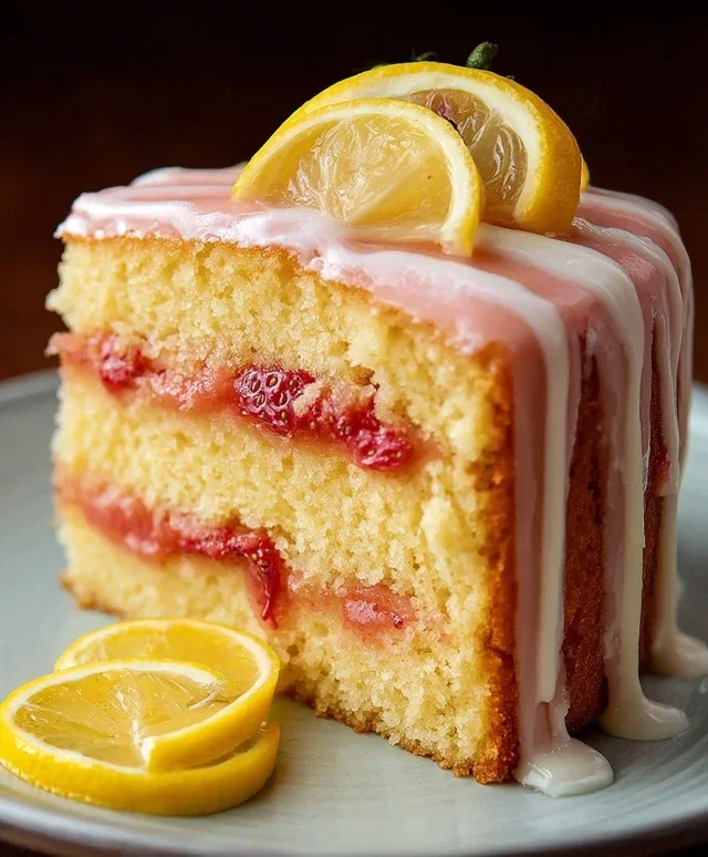 Strawberry Lemonade Cake