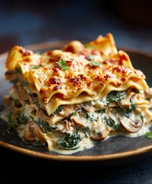 Mushroom And Spinach Lasagna Recipe