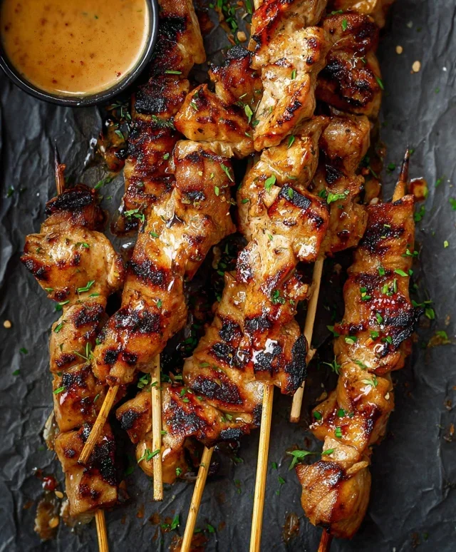 Bang Bang Chicken Skewers