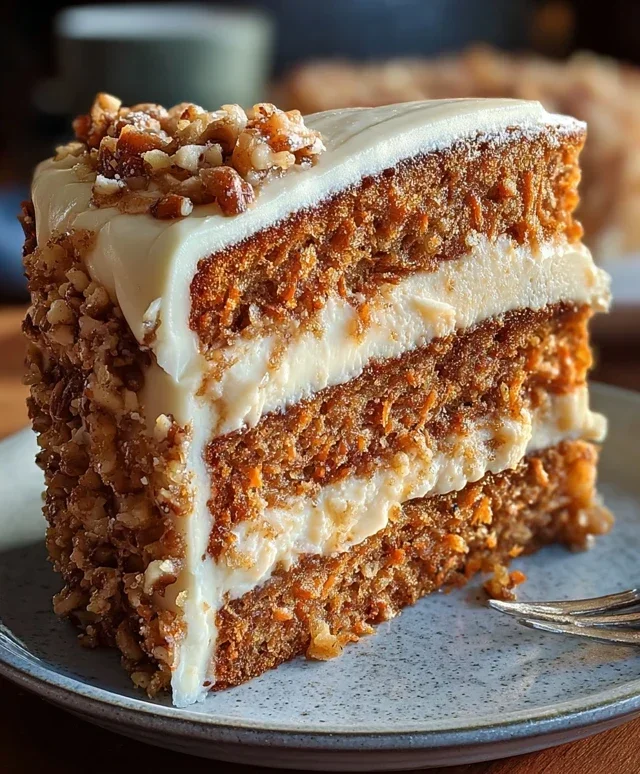 Honeybun Carrot Cake with Cheesecake Filling