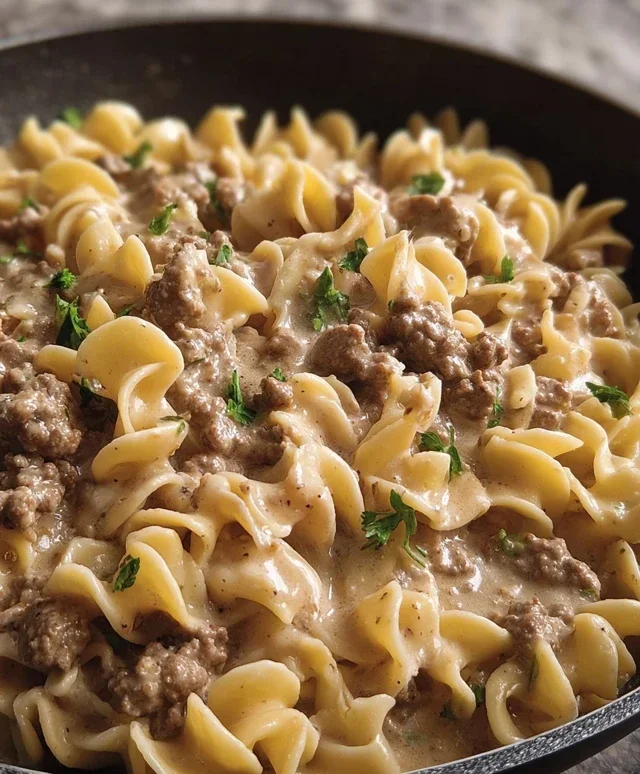 Ground Beef Stroganoff