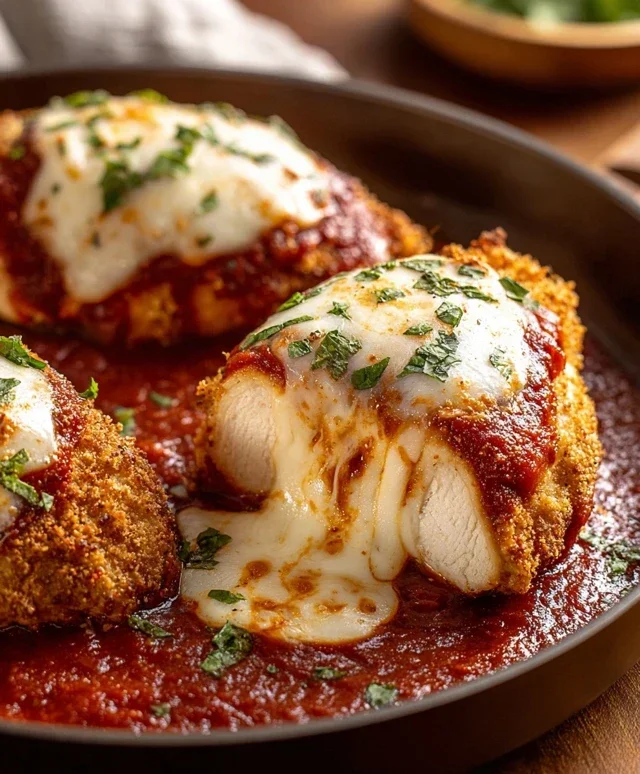 Stuffed Chicken Parmesan Dish
