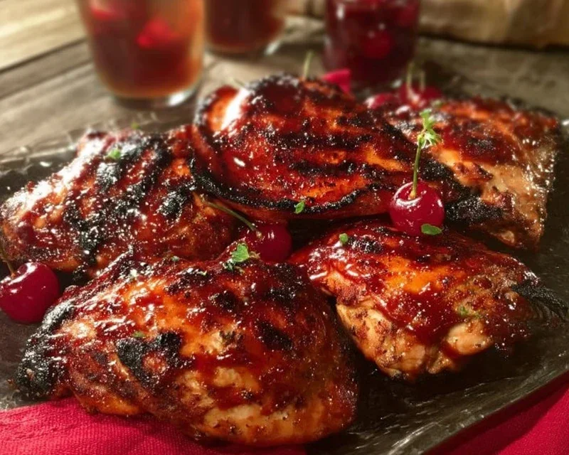 Cherry Dr. Pepper Grilled Chicken