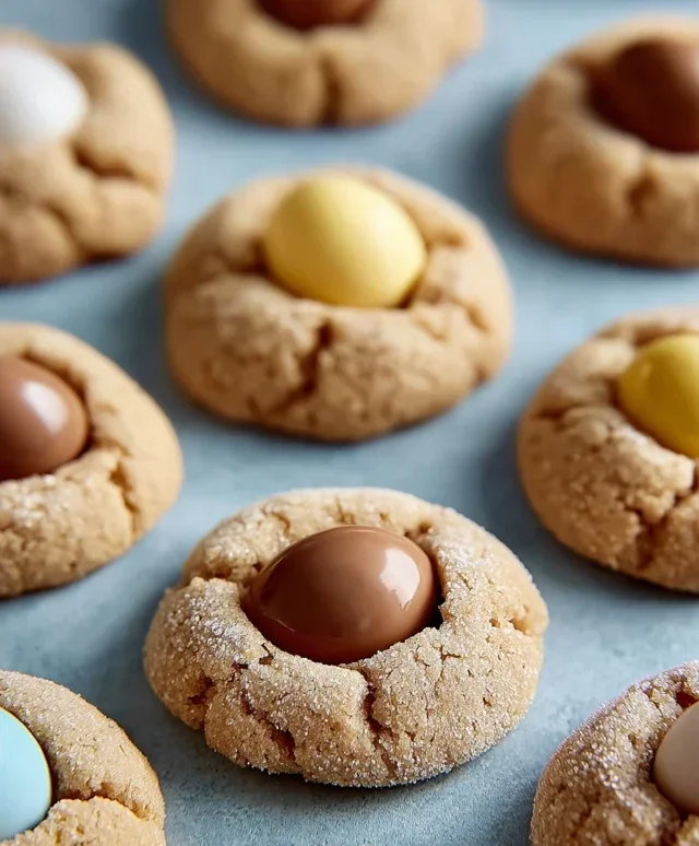 Cadbury Egg Kiss Cookies