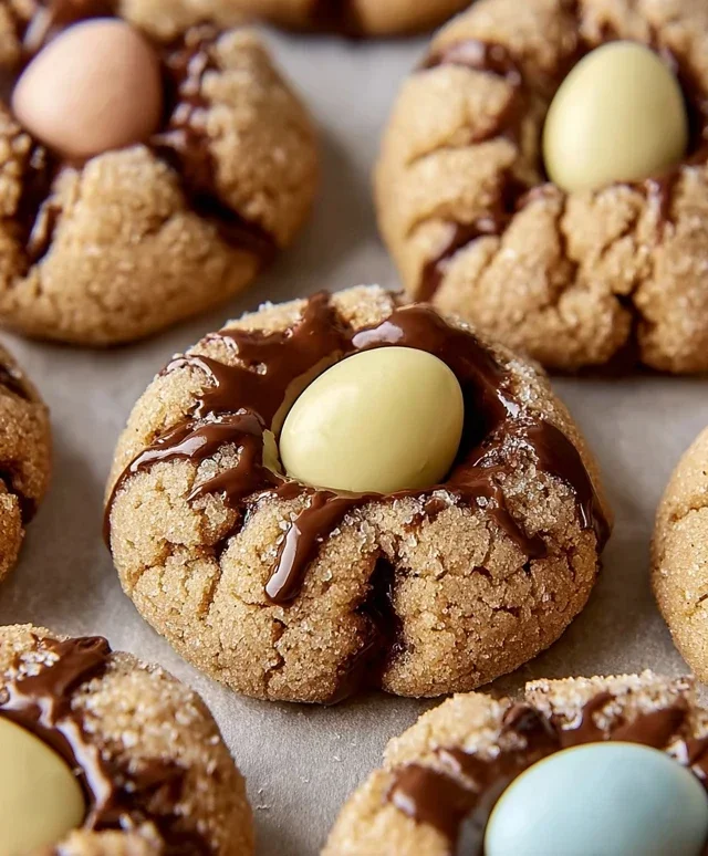 Cadbury Egg Kiss Cookies