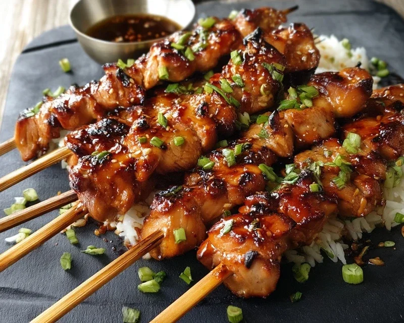 Teriyaki Chicken Skewers
