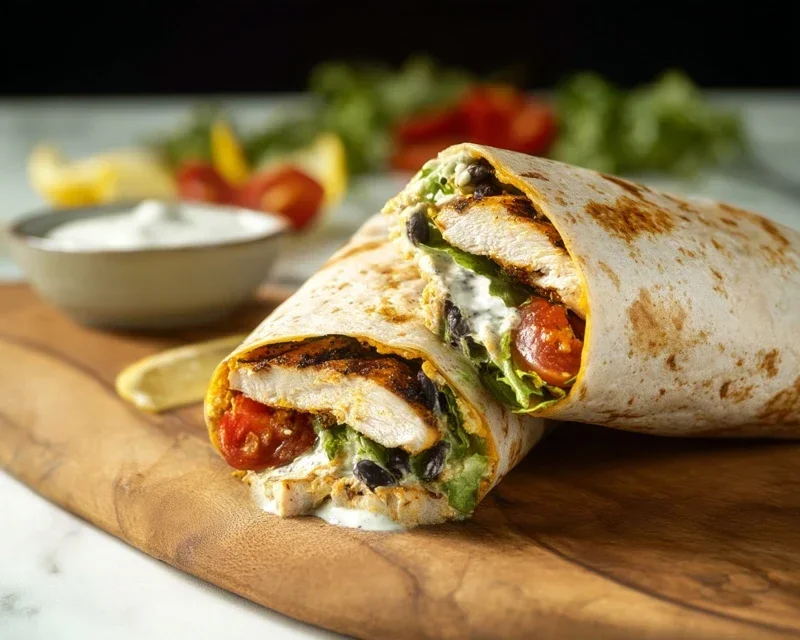 Chipotle Ranch Grilled Chicken Burrito
