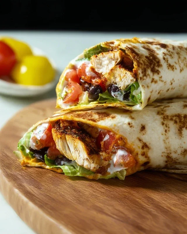 Chipotle Ranch Grilled Chicken Burrito