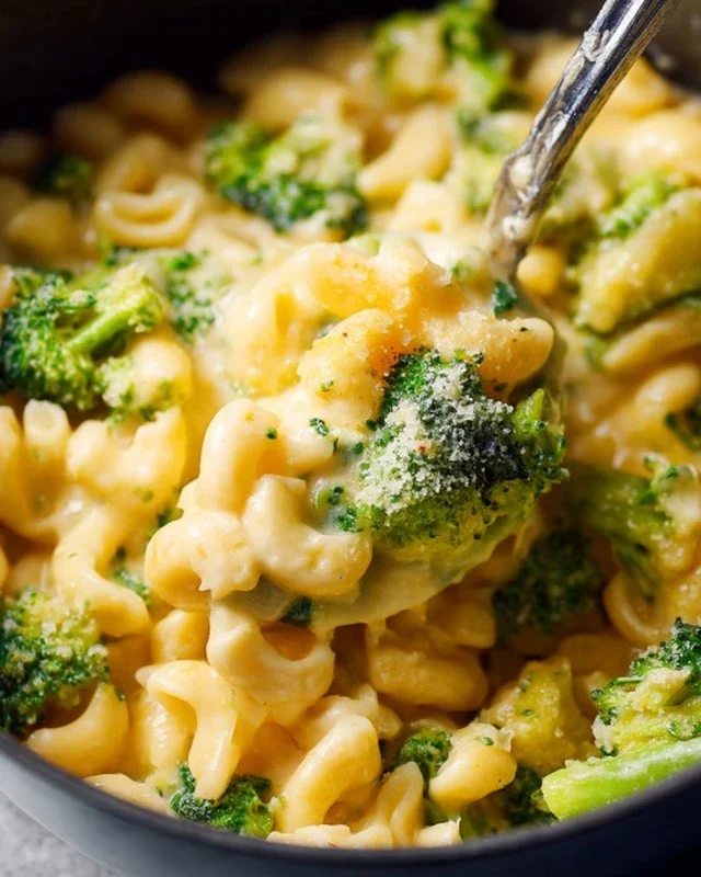One Pot Healthy Broccoli Mac and Cheese