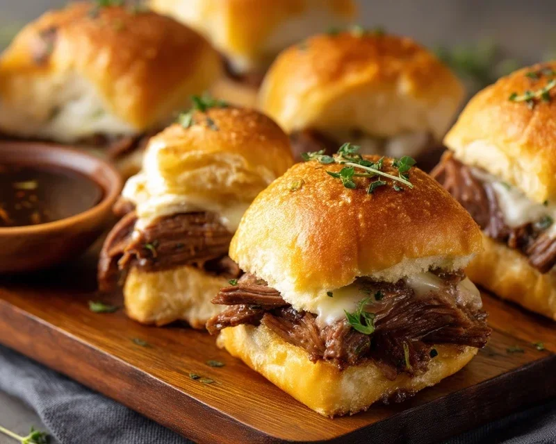 Easy French Dip Sliders Recipe