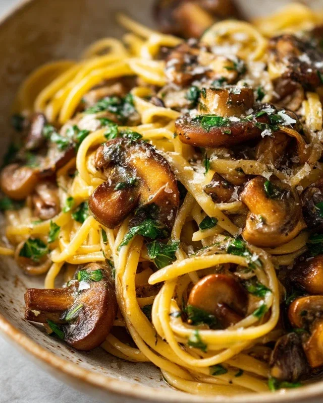 Garlic Mushroom Pasta