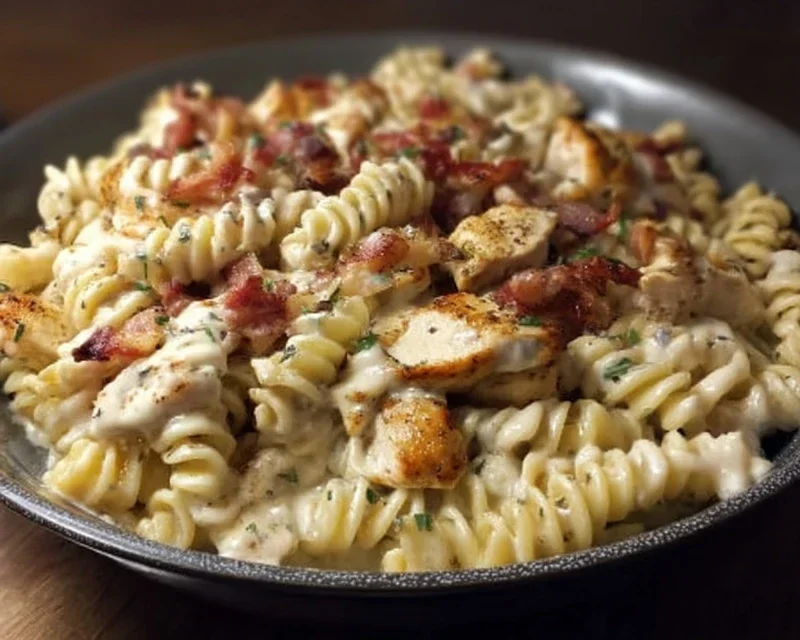 Chicken Beef Beef Bacon Ranch Pasta