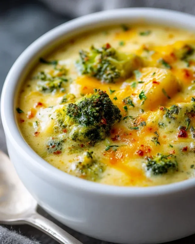 Broccoli Potato Cheese Soup Recipe