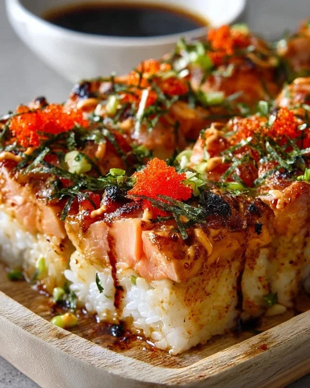 Spicy Salmon Sushi Bake Recipe