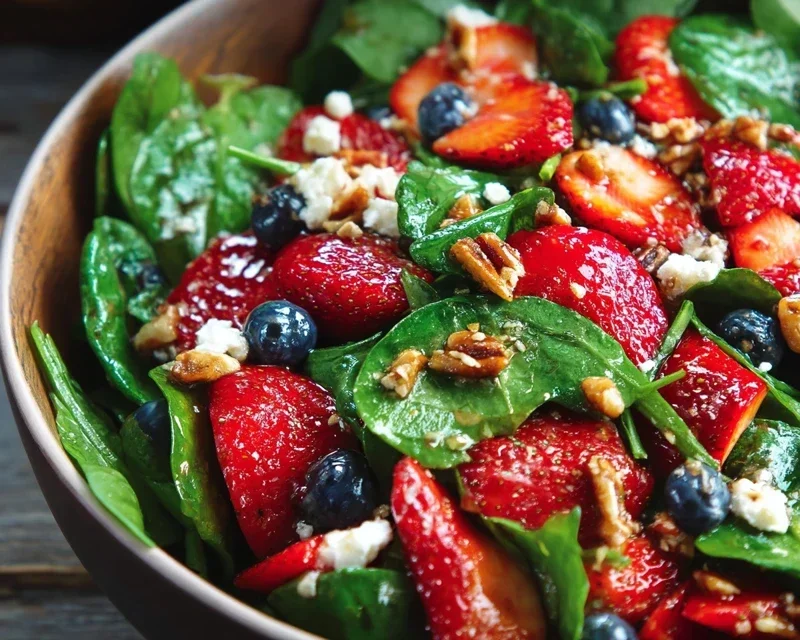 15-Minute Strawberry Spinach Salad