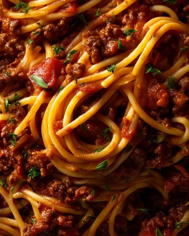 Beef Pasta in Tomato Sauce {Beef Ragu Pasta}