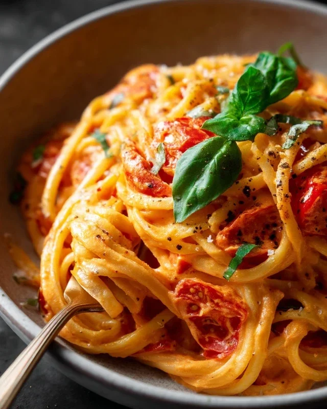 Easy One Pot Creamy Tomato Pasta