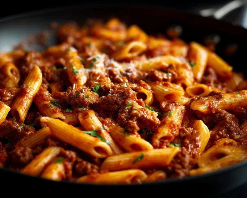 Beef Pasta in Tomato Sauce {Beef Ragu Pasta}