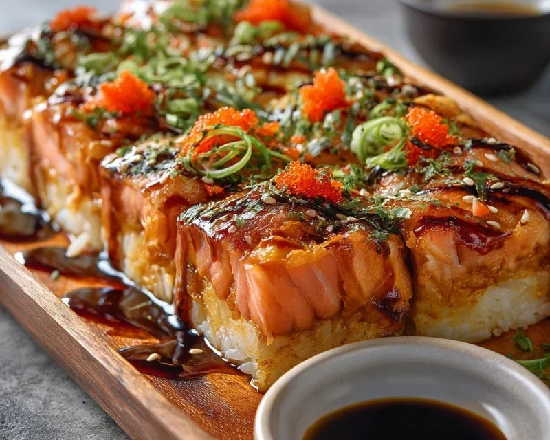 Spicy Salmon Sushi Bake Recipe