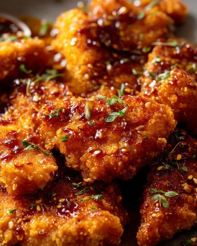Baked Crunchy Hot Honey Chicken