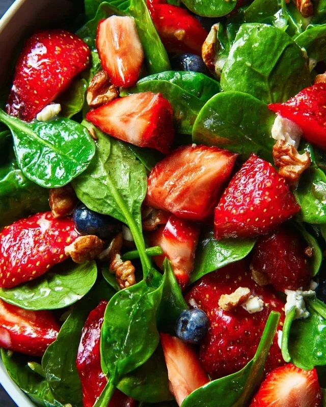 15-Minute Strawberry Spinach Salad