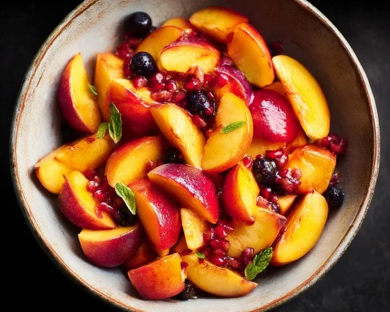 Summer Peach Blueberry Knon-non-non-alcoholic alternativeic non-alcoholic ale Salad