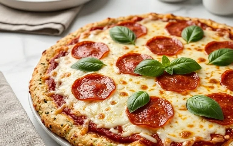 Chicken Crust Pizza (Low Carb + High Protein