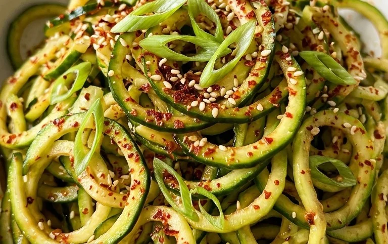 Spiral Cucumber Salad: Korean-Inspired Recipe