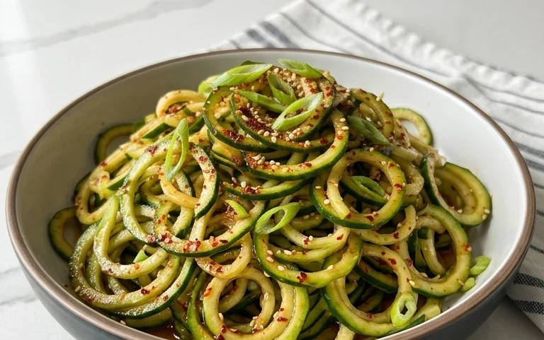 Spiral Cucumber Salad: Korean-Inspired Recipe