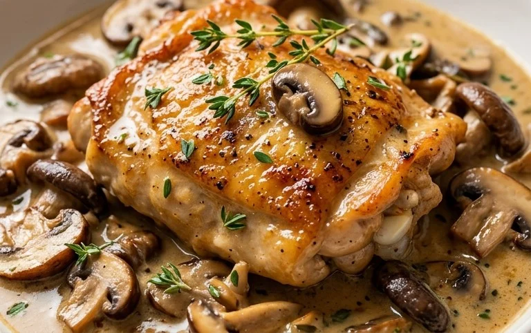 Creamy Mushroom Chicken Recipe