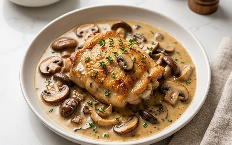 Creamy Mushroom Chicken Recipe
