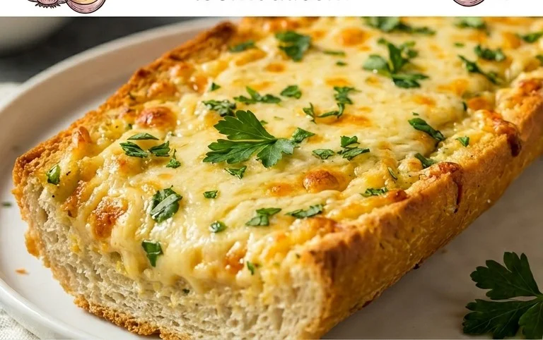 BEST CHEESY GARLIC BREAD RECIPE
