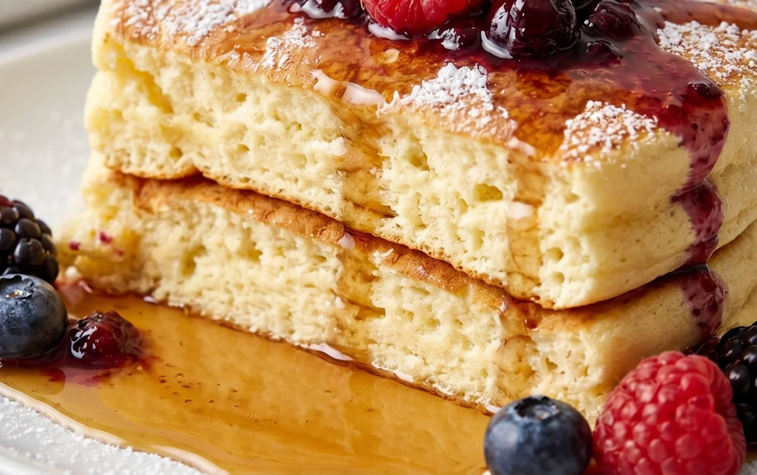 Fluffy Japanese Soufflé Pancakes