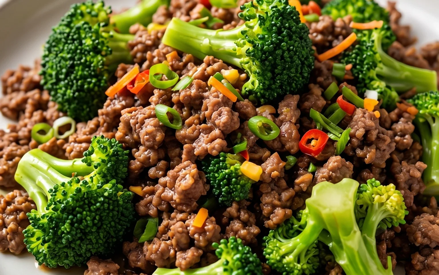 Ground Beef and Broccoli