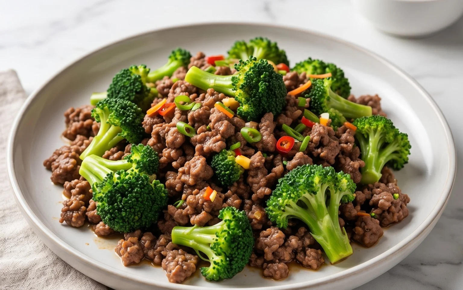 Ground Beef and Broccoli