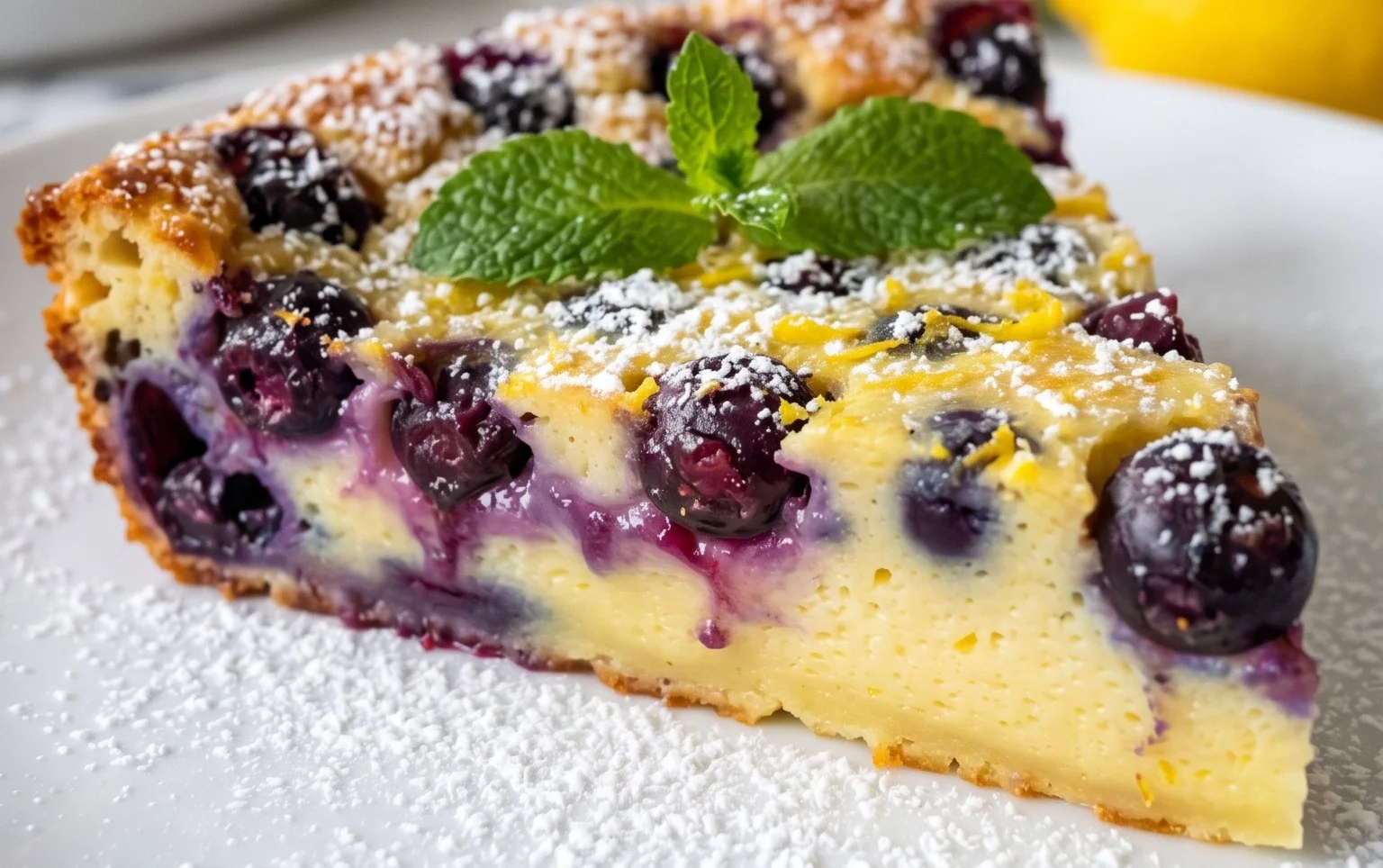 Lemon Blueberry Clafoutis