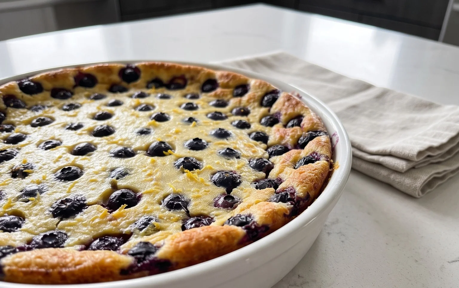 Lemon Blueberry Clafoutis