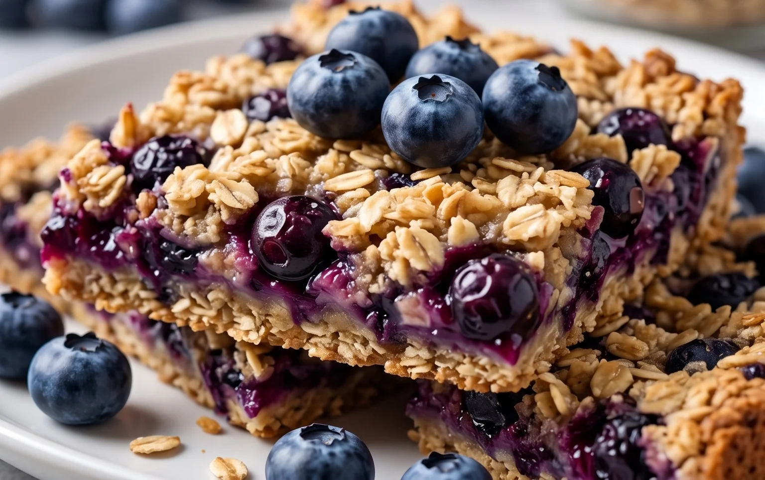 Blueberry Oatmeal Bars