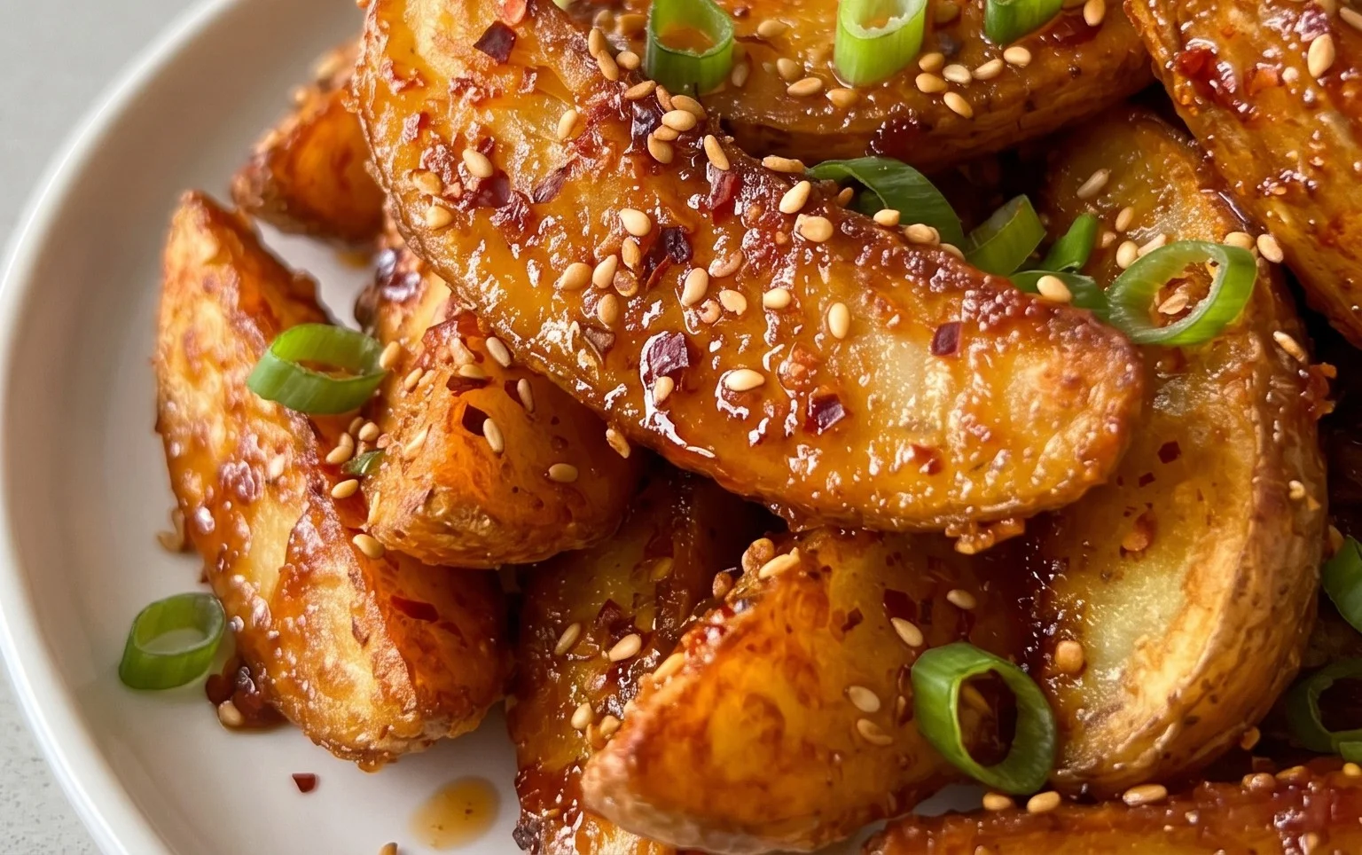 Crispy Honey Chilli Potatoes