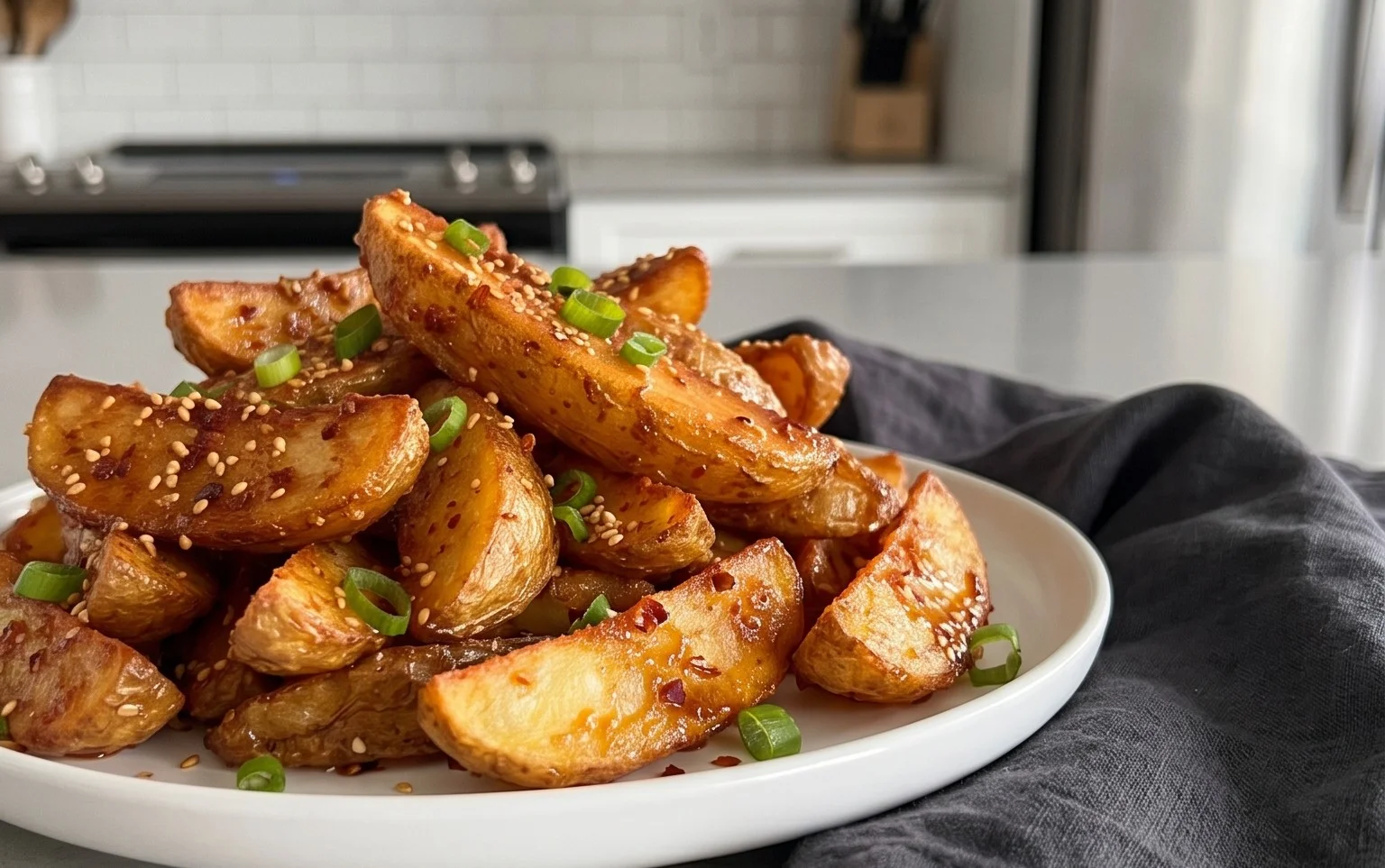 Crispy Honey Chilli Potatoes